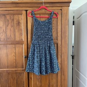 NWT Free People petunia apron bib smocked mini dress size Large
